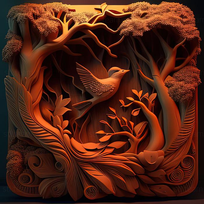 3D модель Фэнтезийный лес (STL)